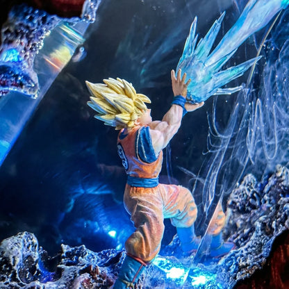 Anime inspired resin lamp